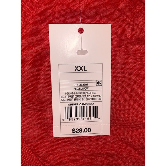 A New Day Womens Red Midi Skirt With Button Detail & Side Pockets Plus Size XXL - Picture 4 of 9